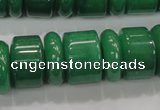 CAJ12 15.5 inches 6*18mm & 12*18mm rondelle green aventurine beads