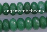 CAJ18 15.5 inches 8*16mm faceted rondelle green aventurine beads