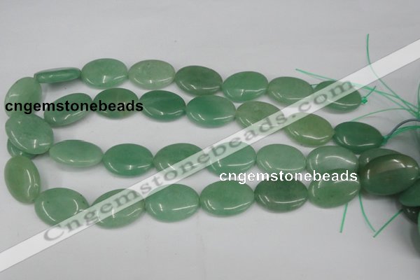 CAJ304 15.5 inches 18*25mm oval green aventurine jade beads