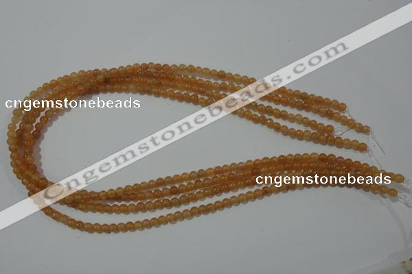 CAJ350 15.5 inches 4mm round red aventurine beads wholesale