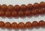 CAJ352 15.5 inches 8mm round red aventurine beads wholesale