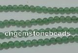 CAJ400 15.5 inches 4mm round green aventurine beads wholesale