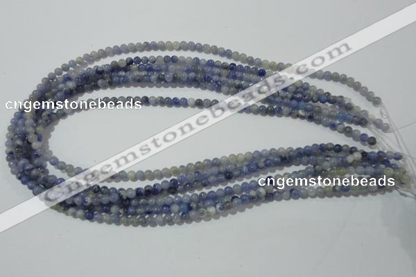 CAJ500 15.5 inches 4mm round blue aventurine beads wholesale