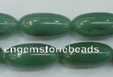 CAJ53 15.5 inches 12*26mm rice green aventurine jade beads wholesale