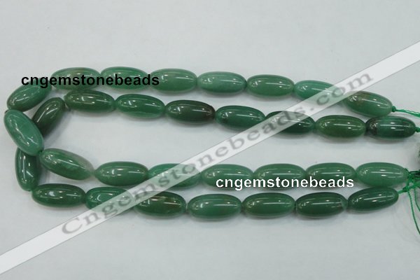 CAJ53 15.5 inches 12*26mm rice green aventurine jade beads wholesale