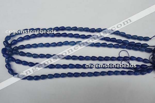 CAJ571 15.5 inches 6*8mm teardrop blue aventurine beads wholesale