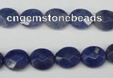 CAJ580 15.5 inches 10*12mm faceted oval blue aventurine beads wholesale