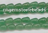 CAJ630 15.5 inches 6*9mm teardrop green aventurine beads