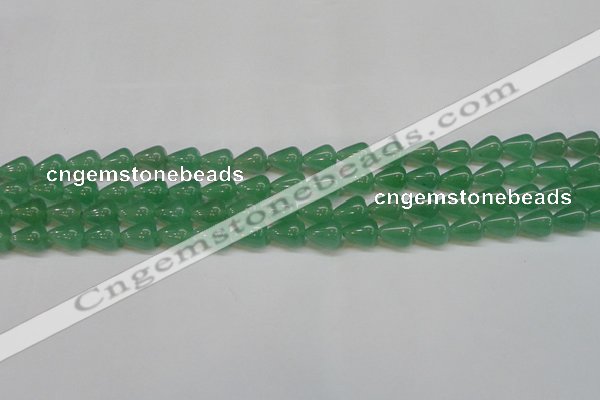 CAJ631 15.5 inches 8*10mm teardrop green aventurine beads