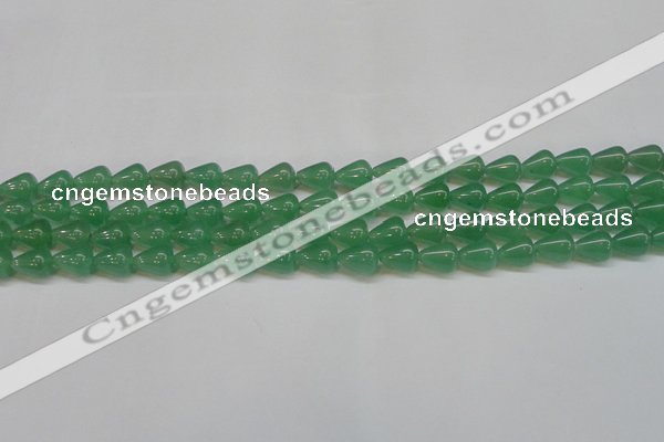 CAJ631 15.5 inches 8*10mm teardrop green aventurine beads