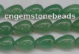 CAJ632 15.5 inches 10*14mm teardrop green aventurine beads