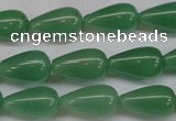 CAJ633 15.5 inches 10*18mm teardrop green aventurine beads