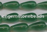 CAJ634 15.5 inches 10*20mm teardrop green aventurine beads