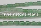CAJ640 15.5 inches 4*6mm rice green aventurine beads