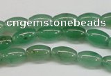 CAJ642 15.5 inches 6*9mm rice green aventurine beads