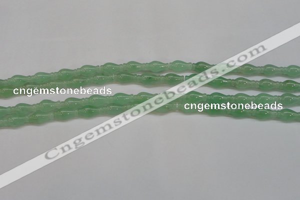 CAJ662 15.5 inches 7*14mm vase-shaped green aventurine beads