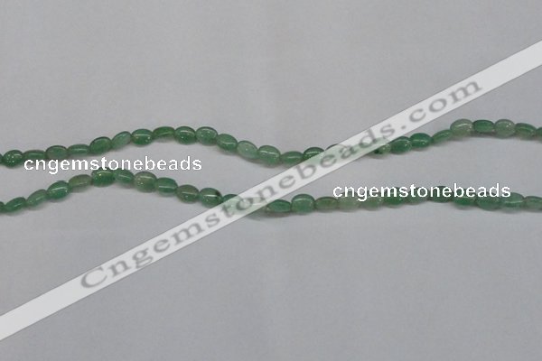 CAJ676 15.5 inches 5*8mm oval green aventurine beads