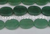 CAJ678 15.5 inches 10*14mm oval green aventurine beads