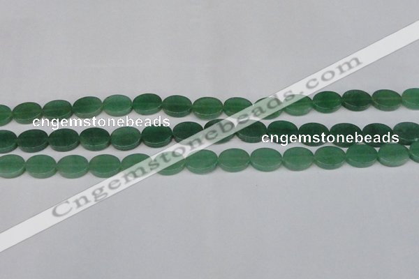 CAJ678 15.5 inches 10*14mm oval green aventurine beads