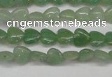 CAJ683 15.5 inches 8*8mm heart green aventurine beads