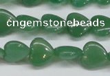 CAJ686 15.5 inches 14*14mm heart green aventurine beads