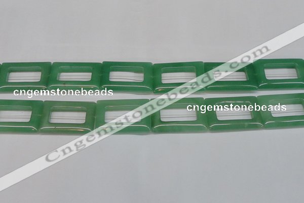 CAJ690 15.5 inches 25*35mm rectangle green aventurine beads