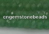 CAJ703 15.5 inches 6*10mm faceted rondelle green aventurine beads