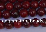 CAJ751 15.5 inches 6mm round apple jasper beads wholesale