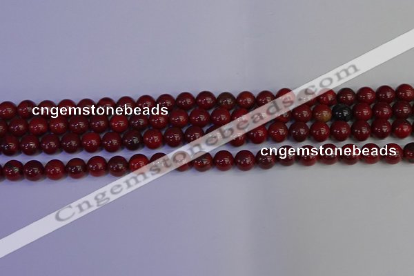 CAJ751 15.5 inches 6mm round apple jasper beads wholesale