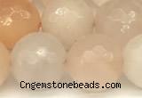 CAJ823 15 inches 12mm faceted round pink aventurine beads