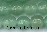 CAJ840 15 inches 8mm round green aventurine beads, 2mm hole