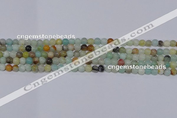 CAM01 4mm round mixed color natural amazonite beads Wholesale