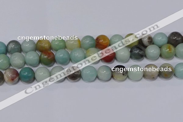 CAM06 round mixed color 14mm natural amazonite beads Wholesale