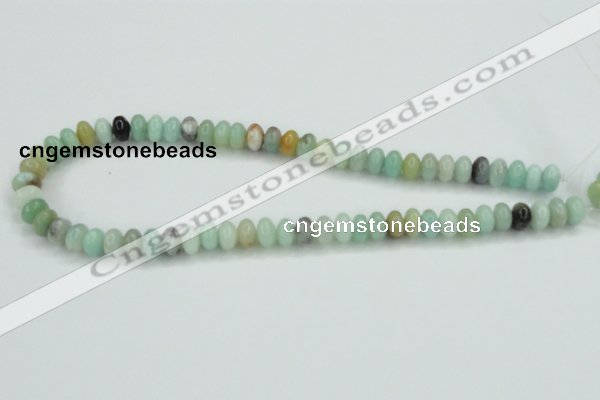 CAM100 15.5 inches 6*10mm rondelle amazonite gemstone beads