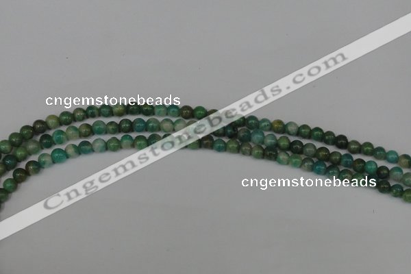 CAM1000 15.5 inches 4mm round natural Russian amazonite beads