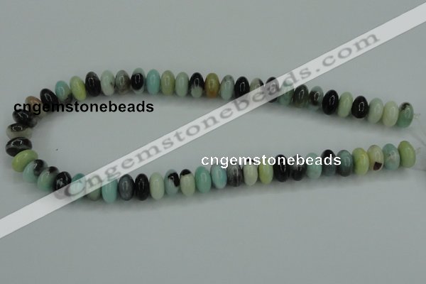 CAM101 15.5 inches 6*12mm rondelle amazonite gemstone beads