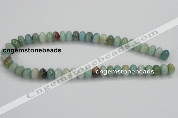 CAM102 15.5 inches 8*12mm rondelle amazonite gemstone beads