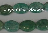 CAM1021 15.5 inches 13*18mm oval natural Russian amazonite beads