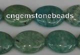 CAM1022 15.5 inches 15*20mm oval natural Russian amazonite beads