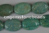 CAM1023 15.5 inches 15*20mm flat drum natural Russian amazonite beads