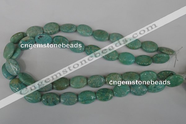 CAM1023 15.5 inches 15*20mm flat drum natural Russian amazonite beads