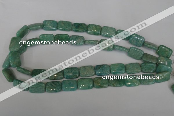 CAM1032 15.5 inches 13*18mm rectangle natural Russian amazonite beads