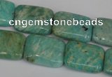 CAM1033 15.5 inches 15*20mm rectangle natural Russian amazonite beads