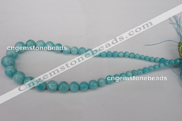 CAM1051 15.5 inches 6mm - 14mm round peru amazonite beads