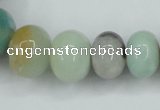 CAM106 15.5 inches multi-size rondelle amazonite gemstone beads