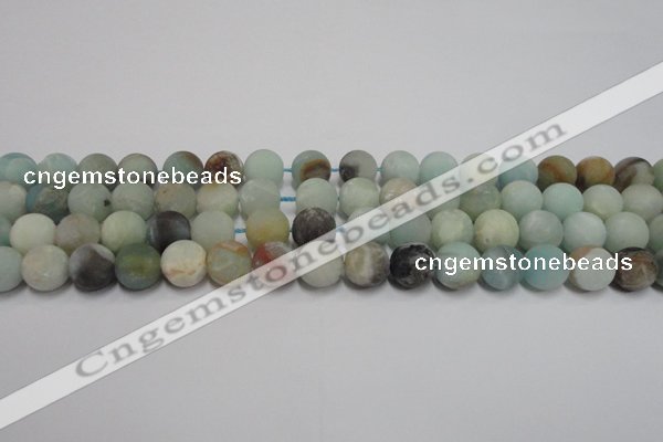 CAM1101 15.5 inches 6mm round matte amazonite beads wholesale