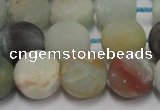 CAM1103 15.5 inches 10mm round matte amazonite beads wholesale