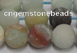 CAM1104 15.5 inches 12mm round matte amazonite beads wholesale