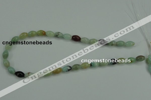 CAM111 15.5 inches 8*12mm rice amazonite gemstone beads wholesale