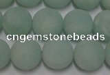 CAM1112 15.5 inches 8mm round matte amazonite beads wholesale